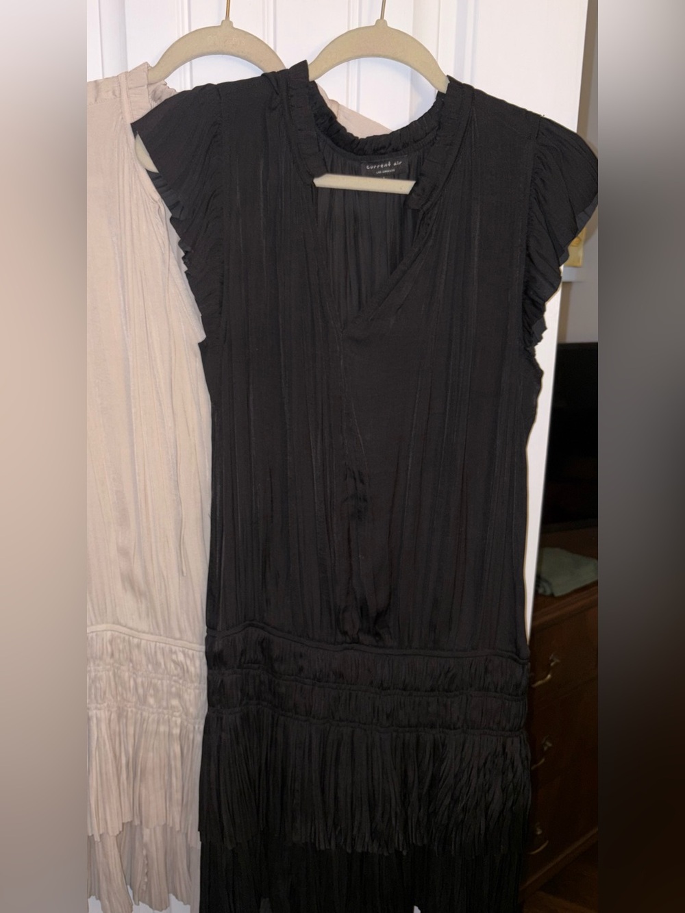 CURRENT AIR LOS ANGELES drop waist/pleated dress